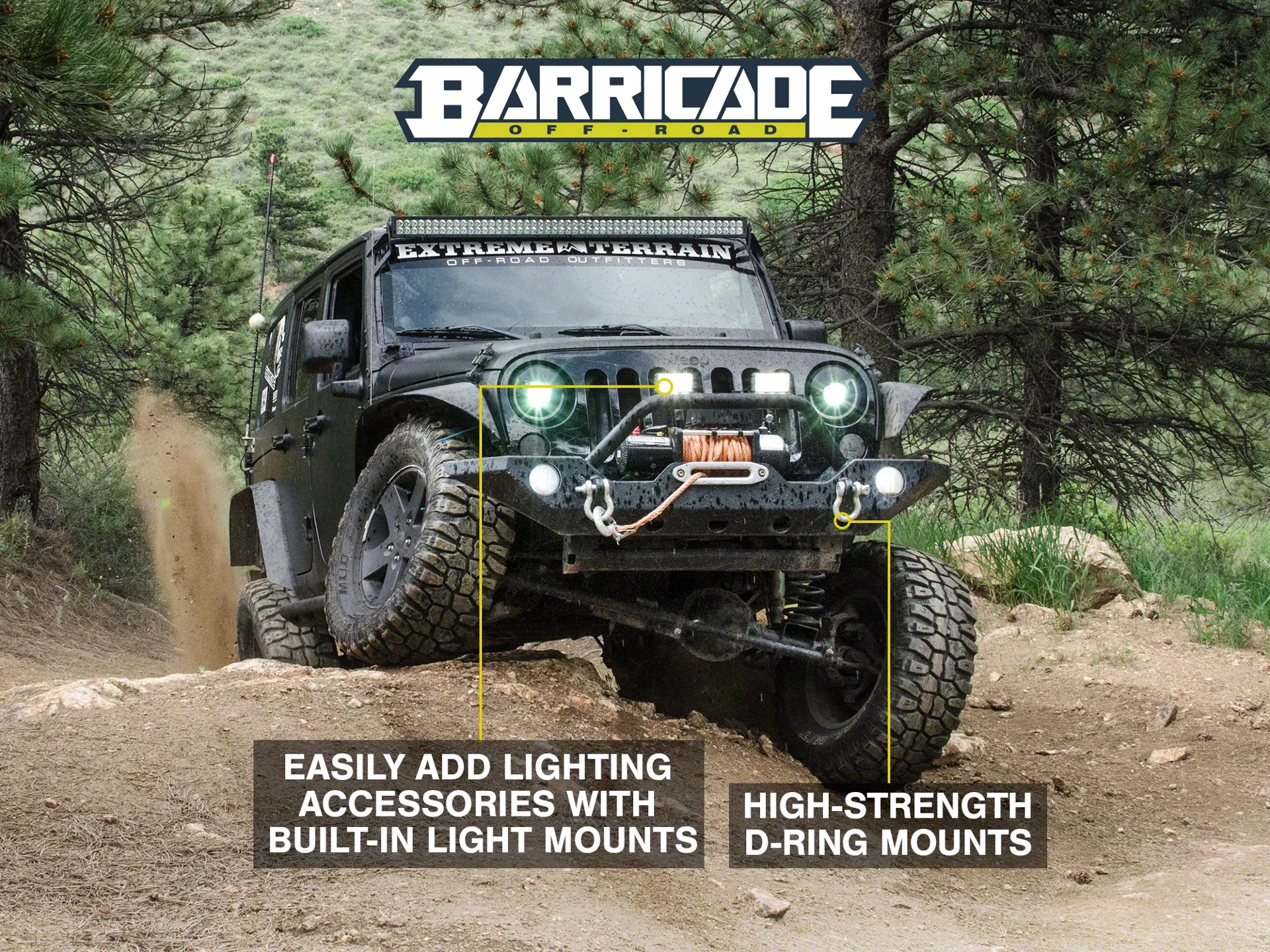 Barricade Trail Force HD Front Bumper - Image 3