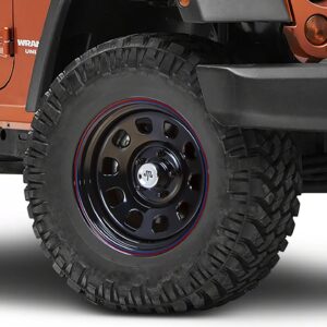 Mammoth D Window Black Steel Wheel; 17x9; -6mm Offset